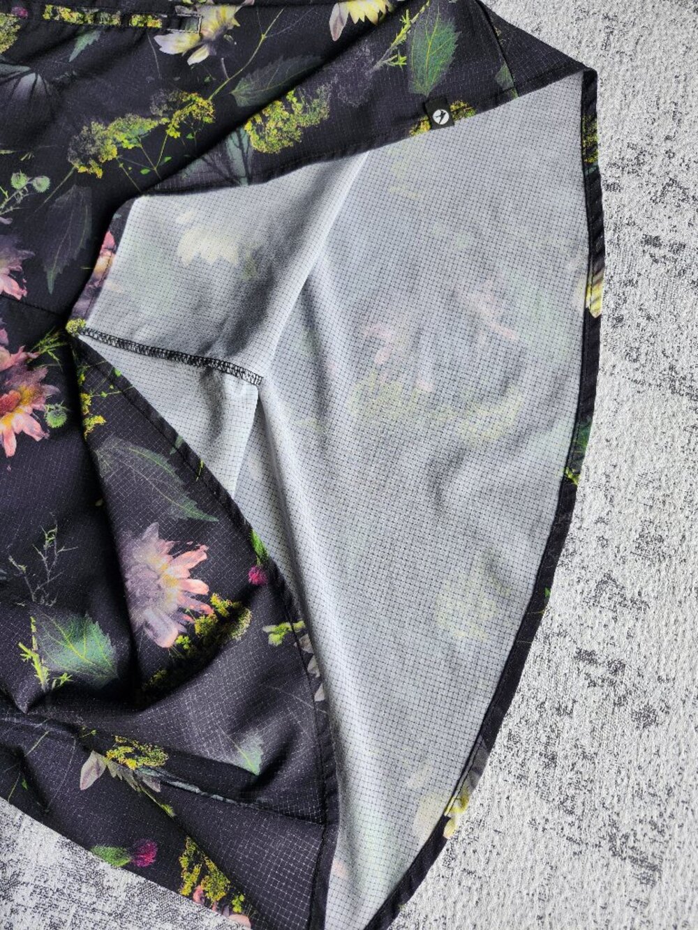 Oiselle Breezy Botanical Floral Technical Sheer Fabric Tank Dress w Pockets - Picture 9 of 16